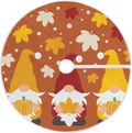 Dussdil Autumn Maple Leaves Christmas Tree Skirt Fall Dry Yellow Leaf Tree 36 Inches Xmas Tree Skirts Floor Door Mat Rug Decorations for Holiday Party Indoor Outdoor Home Office Ornaments Home & Garden > Decor > Seasonal & Holiday Decorations > Christmas Tree Skirts Skycess Thanksgiving Gnomes 48 inches 
