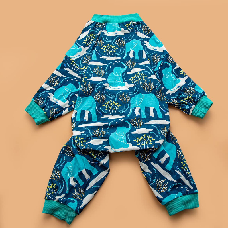 Lovinpet Large Dog Pajamas, Soft Cotton Dog Pjs with Polar Bear Snowflake Printed, Dog Clothing with Elastic Cord Design for Medium & Large Dogs, Removable Pet Jumpsuits for Post Surgery Shirt Animals & Pet Supplies > Pet Supplies > Dog Supplies > Dog Apparel LovinPet   