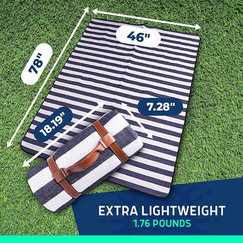 Peaknic Extra Large Picnic Blanket - Waterproof Foldable Outdoor Mat - Perfect for Beach, Camping & Festivals - Resistant & Portable Accessory - Comfortable with Triple Layer and Carry Strap Home & Garden > Lawn & Garden > Outdoor Living > Outdoor Blankets > Picnic Blankets Peaknic   