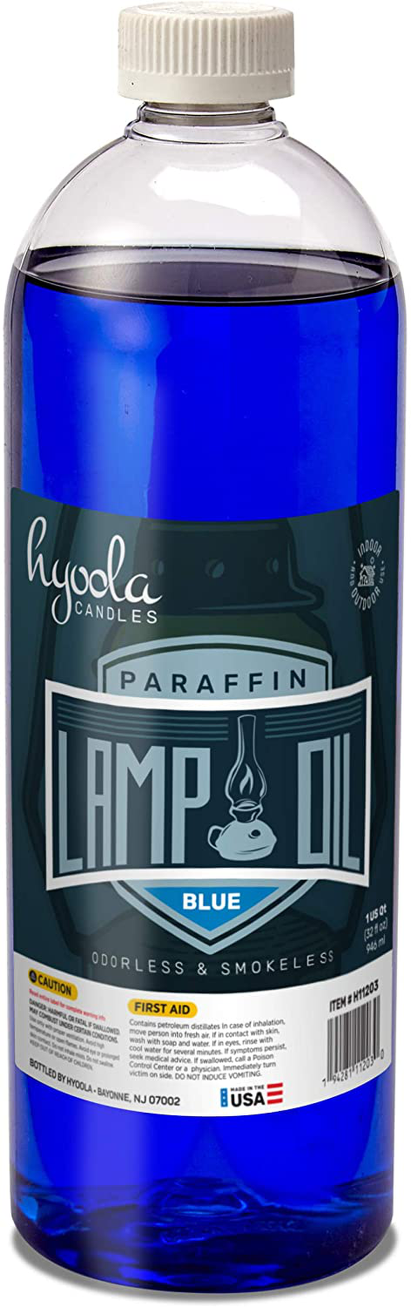 Hyoola Candles Liquid Paraffin Lamp Oil - Blue Smokeless, Odorless, Ultra Clean Burning Fuel for Indoor and Outdoor Use - Highest Purity Available - 32oz Home & Garden > Lighting Accessories > Oil Lamp Fuel Hyoola Default Title  