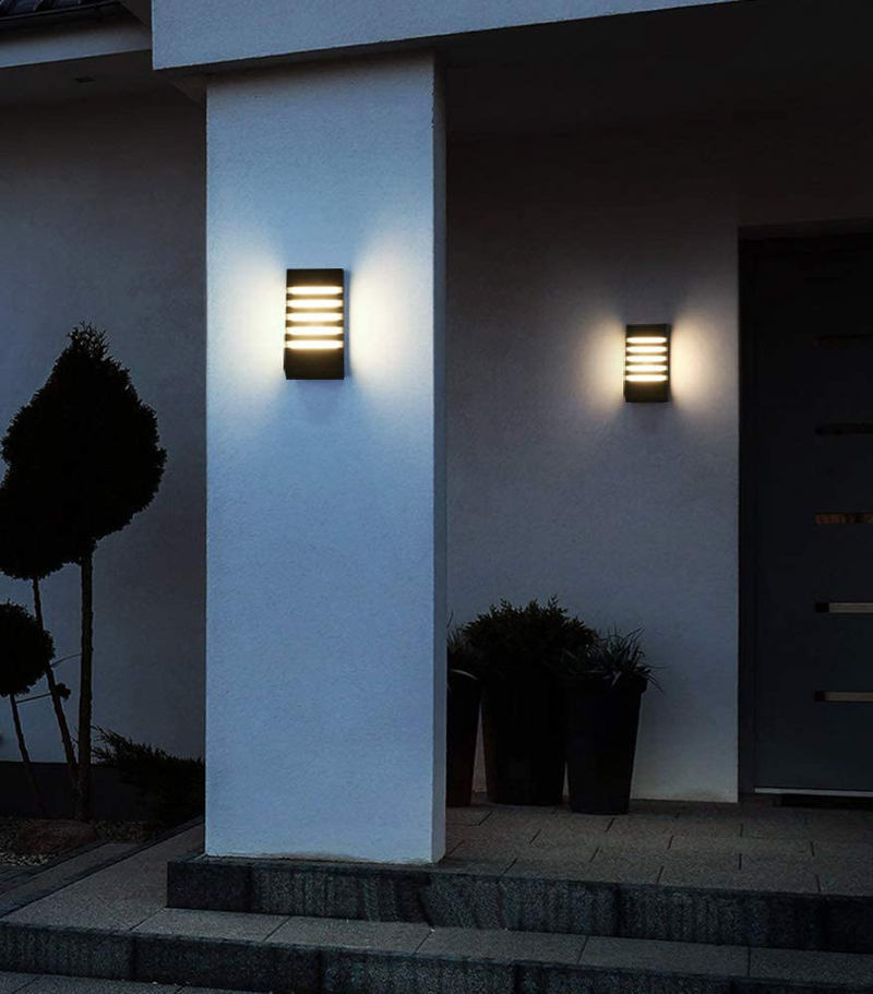 Pathson Outdoor Wall Sconce 12W LED Waterproof Wall Light Fixture 3000K Warm Light Modern Bar Wall Lamp for Porch Hallway Exterior Lighting (Warm Light) Home & Garden > Lighting > Lighting Fixtures > Wall Light Fixtures KOL DEALS   