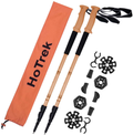 Hotrek Trekking Poles Hiking Poles - Telescopic Nordic Walking Poles Aluminum - 2 Pack Hiking Sticks with Quick Lock System for Hiking, Camping, Mountaining, Backpacking, Walking, Trekking
