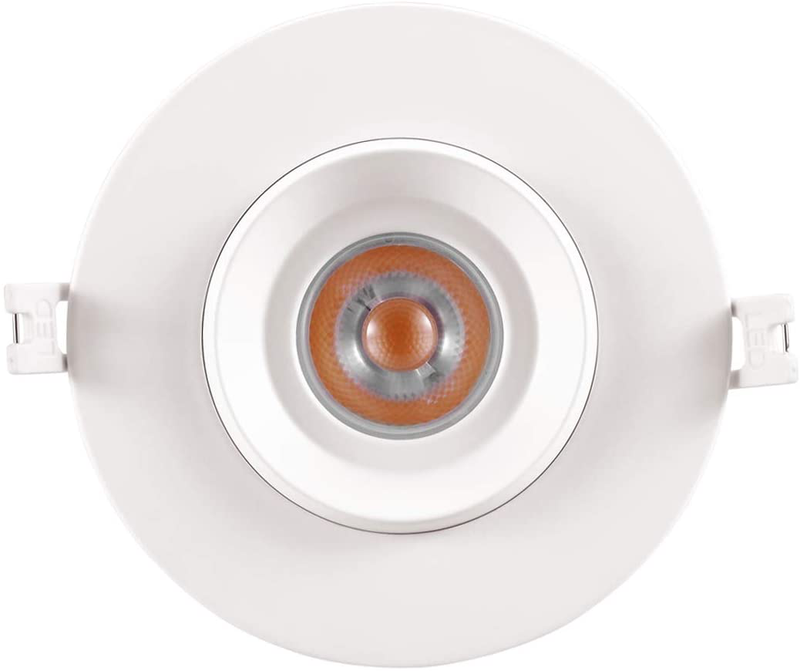 Getinlight Swivel and Dimmable 4 Inch LED Recessed Lighting, round Ceiling Panel, Junction Box Included, 4000K(Bright White), 12W(60W Equivalent), 780Lm, White Finished, Cetlus Listed, IN-0303-5-WH-40 Home & Garden > Lighting > Lighting Fixtures > Ceiling Light Fixtures KOL DEALS   