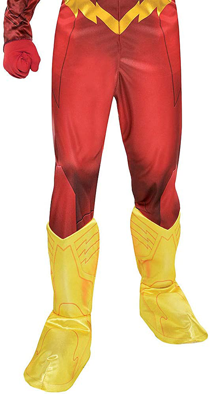 Costumes USA DC Comics: The New 52 The Flash Muscle Costume for Boys, Includes a Padded Jumpsuit and a Mask Apparel & Accessories > Costumes & Accessories > Costumes Costumes USA   