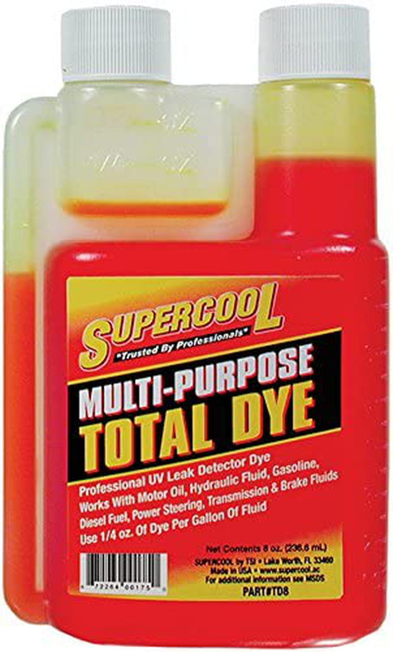 Supercool UV Fluid Leak Detection Dye, 8 Oz  Supercool   