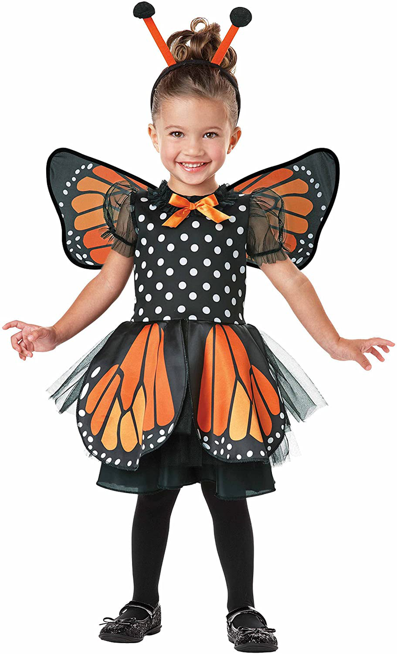Seasons Beautiful Butterfly Pretend Play Costume, Orange Apparel & Accessories > Costumes & Accessories > Costumes Seasons Default Title  