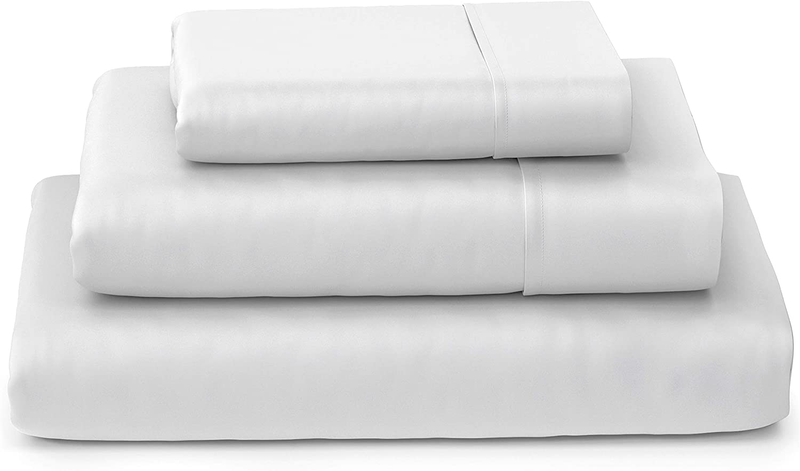Cosy House Collection Luxury Bamboo Bed Sheet Set - Hypoallergenic Bedding Blend from Natural Bamboo Fiber - Resists Wrinkles - 4 Piece - 1 Fitted Sheet, 1 Flat, 2 Pillowcases - King, White Home & Garden > Linens & Bedding > Bedding Cosy House Collection White Twin 