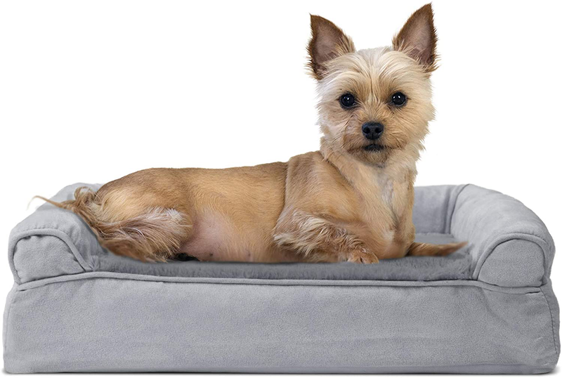 Furhaven Orthopedic Dog Beds for Small, Medium, and Large Dogs, CertiPUR-US Certified Foam Dog Bed Animals & Pet Supplies > Pet Supplies > Dog Supplies > Dog Beds Furhaven Plush & Suede Gray Cooling Gel Foam Small (Pack of 1)