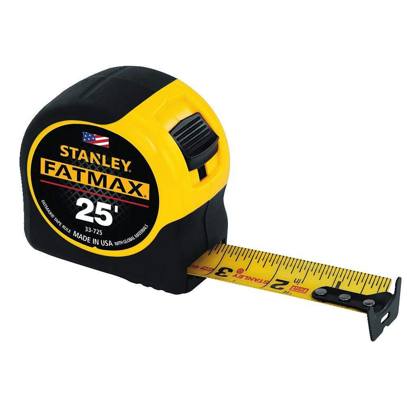Stanley Tools 33-725 4 Pack 25ft. Fatmax Tape Rule, Yellow Hardware > Tools > Measuring Tools & Sensors Stanley   