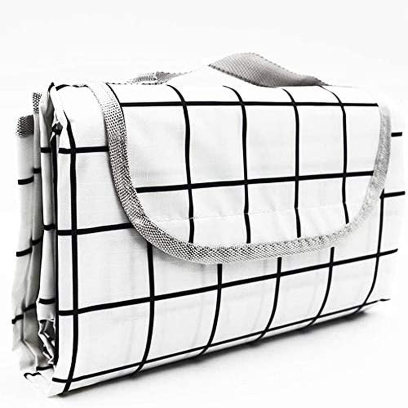 Extra Large Picnic Blanket Camping Blanket Picnic Mat Outdoor Blanket with Waterproof Great for Beach Outdoor Camping Picnic 59 x 79 Inches Green Home & Garden > Lawn & Garden > Outdoor Living > Outdoor Blankets > Picnic Blankets HUIDUO White Tartan 59x79 inches 