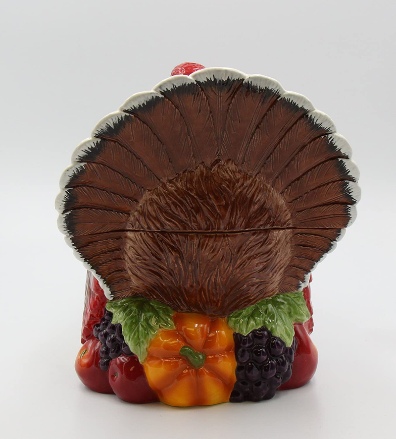 Cosmos Gifts Turkey Design Ceramic Cookie Jar, 10-3/8-Inch Home & Garden > Decor > Seasonal & Holiday Decorations& Garden > Decor > Seasonal & Holiday Decorations Cosmos   