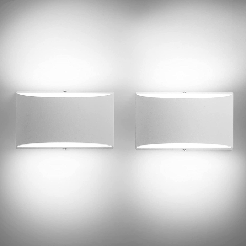 Modern LED Wall Sconces Set of 2,5W 6000K Cool White up and down Indoor Wall Lamps, Mounted Lighting Fixture Wall Lights for Living Room, Bedroom, Stair, Hallway Home & Garden > Lighting > Lighting Fixtures > Wall Light Fixtures KOL DEALS   