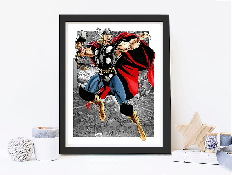 Superhero Avengers Marvel Watercolor Posters Prints Pictures Wall Art Decor Decorations Gifts Merch Comics Characters for Boys Room Nursery Kids Rooms Bedrooms Toddlers Teens Bathrooms Girls Rooms - 8X10 Inches UNFRAMED Set of 9 by GROUP DMR (SHG) Home & Garden > Decor > Artwork > Posters, Prints, & Visual Artwork GROUP DMR   