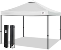 Q QUASAR10x10 Ez Pop Up Canopy Tent,Truss Structure Gazebo,Outdoor Windproof, Rainproof and UV-Proof Instant Shelter,Commercial Tents for 6-8 People with Wheel Bag and Sandbag(White) Home & Garden > Lawn & Garden > Outdoor Living > Outdoor Structures > Canopies & Gazebos Q QUASAR White  