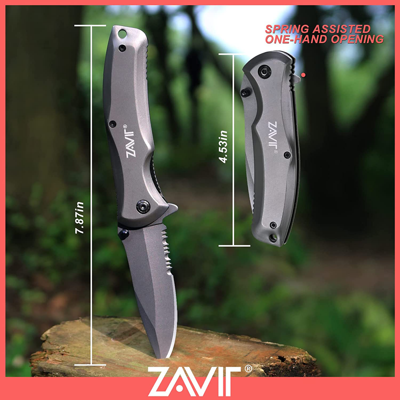 Pocket Knife,Mens Gifts for Him Dad Boyfriend Husband,Christmas Stocking Stuffers,Anniversary Valentines Day Gifts,Fathers Day Birthday Gifts.Gadget for Hunting Fishing Survival Camping Hiking. Home & Garden > Decor > Seasonal & Holiday Decorations ZAVIT   