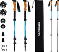 Retrospec Solstice Trekking and Ski Poles for Men and Women - Aluminum W/ Cork Grip - Adjustable & Collapsible Lightweight Hiking, Walking and Skiing Sticks Sporting Goods > Outdoor Recreation > Camping & Hiking > Hiking Poles Retrospec Polar Blue Aluminum/Cork Grip 