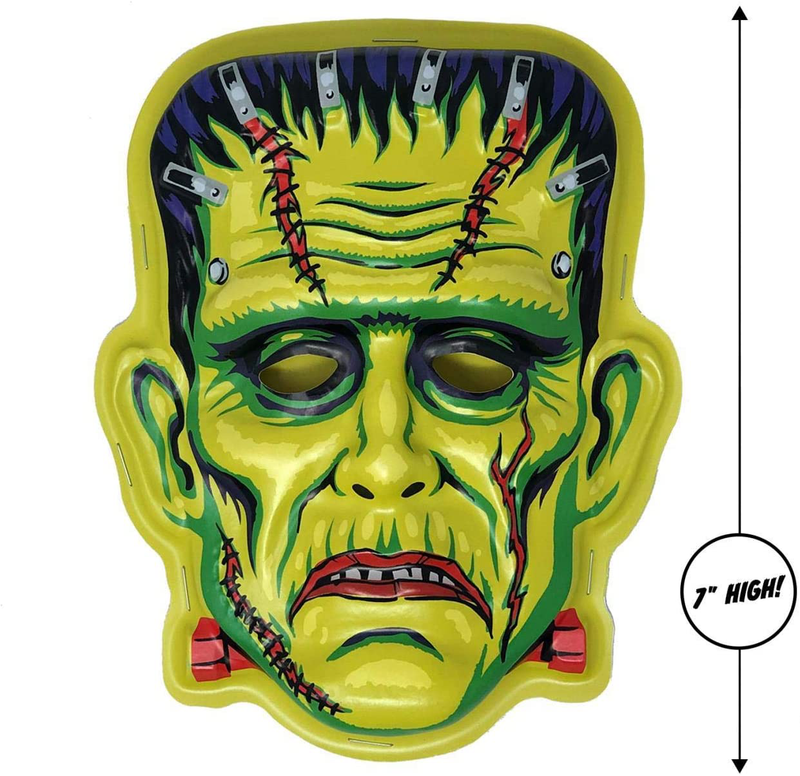 Retro-a-go-go Ghoulsville 7" Mini Monster Display Mask and 18" Jointed Hanging Monster Wall Decor in Retro Window Box (Little Frankie) Home & Garden > Decor > Artwork > Sculptures & Statues Retro-a-go-go   