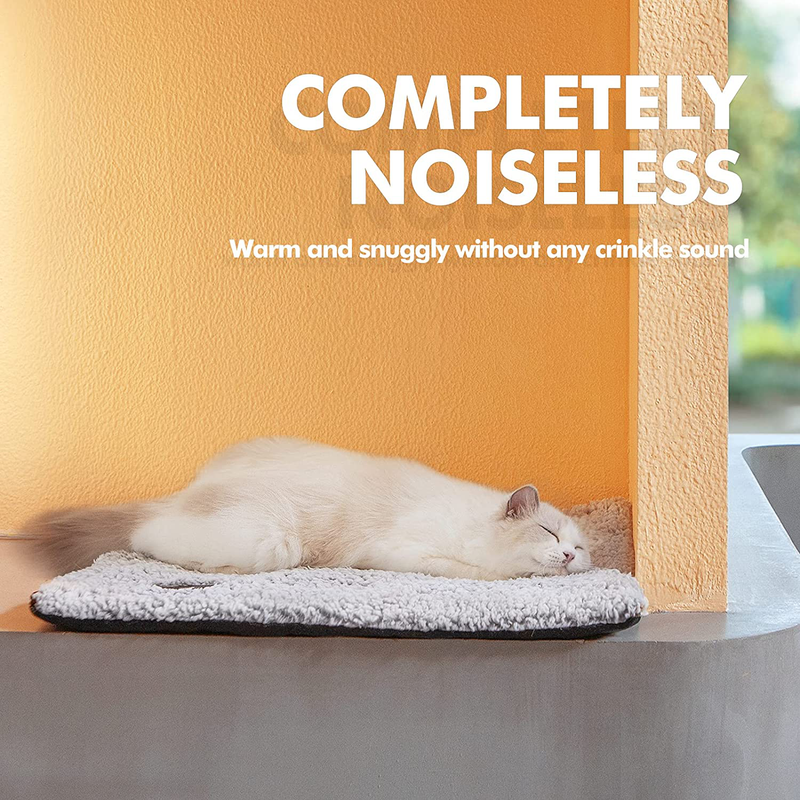 Self Warming Cat Bed Self Heating Cat Dog Mat Extra Warm Thermal Pet Pad for Indoor Outdoor Pets with Removable Cover Non-Slip Bottom Washable