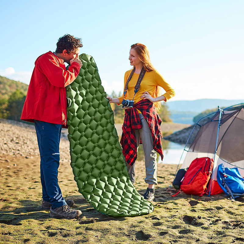 Sleepingo Camping Sleeping Pad (Large) - Ultralight 14.5 OZ, Best Sleeping Pads for Camping, Backpacking, Hiking - Lightweight, Inflatable & Compact, Camping Air Mattress Sporting Goods > Outdoor Recreation > Camping & Hiking > Tent Accessories Sleepingo   
