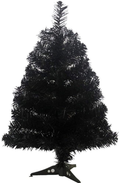 S-SSOY 2 Foot Christmas Trees Artificial Xmas Pine Tree with PVC Leg Stand Base Home Office Holiday Decoration (Black) Home & Garden > Decor > Seasonal & Holiday Decorations > Christmas Tree Stands S-SSOY Black  
