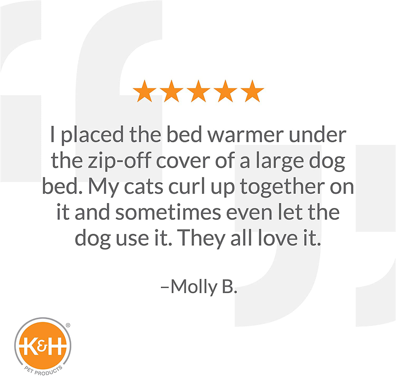 K&H Pet Products Heated Pet Bed Warmer Waterproof Pet Heating Pad