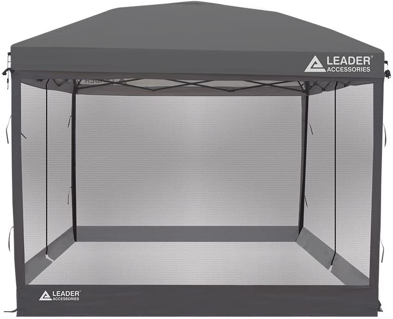 Leader Accessories Mesh Screen Zippered Wall Panels for 10' X 10' Canopy (Tent Walls Only, Frame and Top Not Included) (Grey Mesh Wall) Sporting Goods > Outdoor Recreation > Camping & Hiking > Tent Accessories Leader Accessories   
