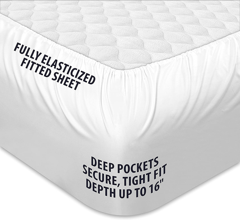 Danjor Linens Bed Sheets Set, HOTEL LUXURY 1800 Series Platinum Collection Bedding Set, Deep Pockets, Wrinkle & Fade Resistant, Hypoallergenic Sheet & Pillow Case Set (Queen, White)