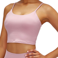 Lemedy Women Padded Sports Bra Fitness Workout Running Shirts Yoga Tank Top Apparel & Accessories > Clothing > Underwear & Socks > Bras Lemedy Pink Small 