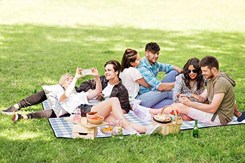 HulaFish Large 59''x79'' Waterproof Picnic Blanket - 3 Layered Foldable Outdoor Picnic Mat Perfect for Park and Beach, Grass / Water Resistant - Beach Blanket / Picnic Blankets Home & Garden > Lawn & Garden > Outdoor Living > Outdoor Blankets > Picnic Blankets HulaFish   