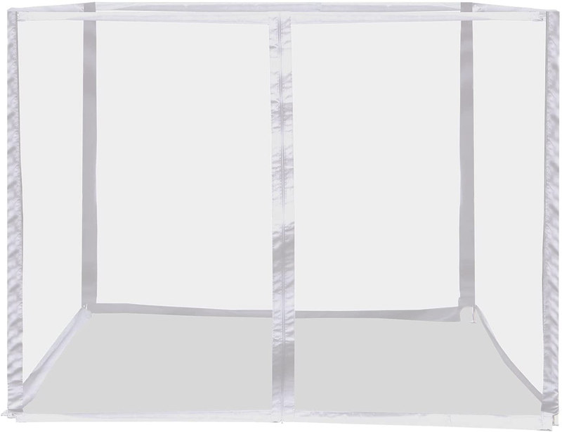 Leisurelife Mosquito Netting Sidewalls Replacement for 10'x10' Pop up Canopy and Gazebo Home & Garden > Lawn & Garden > Outdoor Living > Outdoor Structures > Canopies & Gazebos Leisurelife White  