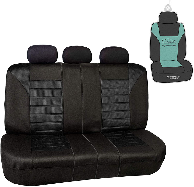 FH Group Sports Fabric Car Seat Covers Pair Set (Airbag Compatible), Gray / Black- Fit Most Car, Truck, SUV, or Van Vehicles & Parts > Vehicle Parts & Accessories > Motor Vehicle Parts > Motor Vehicle Seating ‎FH Group black-rear  