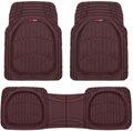 Motor Trend 923-BK Black FlexTough Contour Liners-Deep Dish Heavy Duty Rubber Floor Mats for Car SUV Truck & Van-All Weather Protection, Universal Trim to Fit Vehicles & Parts > Vehicle Parts & Accessories > Motor Vehicle Parts > Motor Vehicle Seating Motor Trend BURGUNDY  