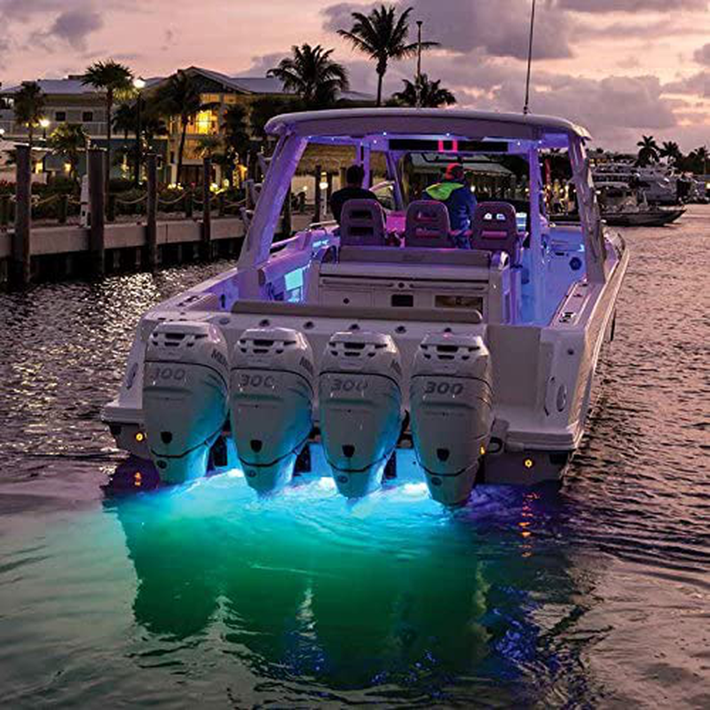 Lumitec Lighting 101510, LED Underwater Light, SeaBlaze Quattro Underwater Light, Spectrum Full-Color RGBW