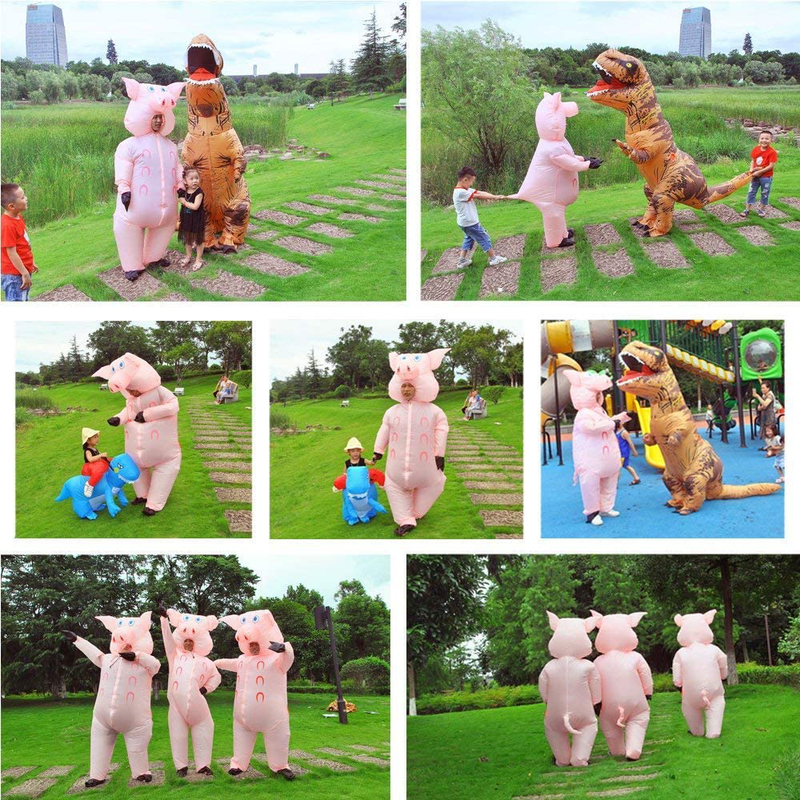 Inflatable Pig Costume Christmas Costumes Fancy Dress Masquerade Funny Cosplay Party Clothes for Adult (1pcs)