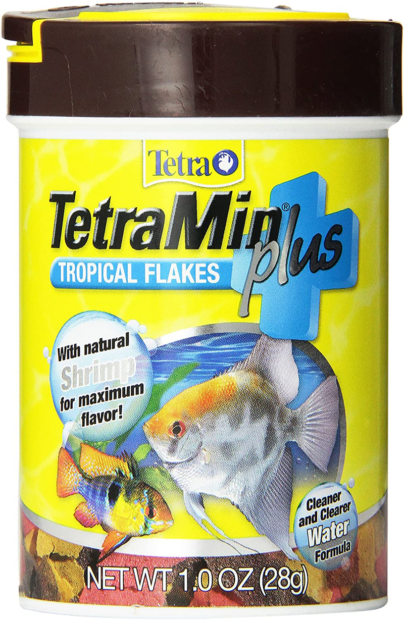 TetraMin Plus Tropical Flakes, Cleaner and Clearer Water Formula Animals & Pet Supplies > Pet Supplies > Fish Supplies > Fish Food Tetra 1 Ounce (Pack of 1)  