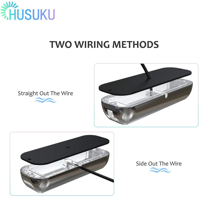 HUSUKU SOOP3 Plus 84LED 180° Unique Design Waterproof Stainless Steel High Light Underwater Boat Lights  HUSUKU   