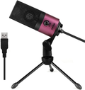 USB Microphone,FIFINE Metal Condenser Recording Microphone for Laptop MAC or Windows Cardioid Studio Recording Vocals, Voice Overs,Streaming Broadcast and YouTube Videos-K669B Electronics > Audio > Audio Components > Microphones FIFINE Rose red  