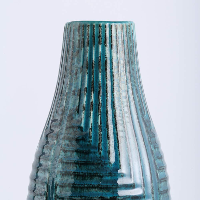 hjn Ceramic Vases, Vase Pottery Vase Handmade Cute Flower Vase for Home Décor (Medium Size: 13.7'' high)