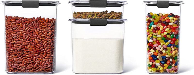 Rubbermaid Brilliance Pantry Organization & Food Storage Containers with Airtight Lids, Set of 10 (20 Pieces Total) Home & Garden > Kitchen & Dining > Food Storage Rubbermaid Set of 4 (16, 12, 6.6 & 3.2 Cup Containers)  