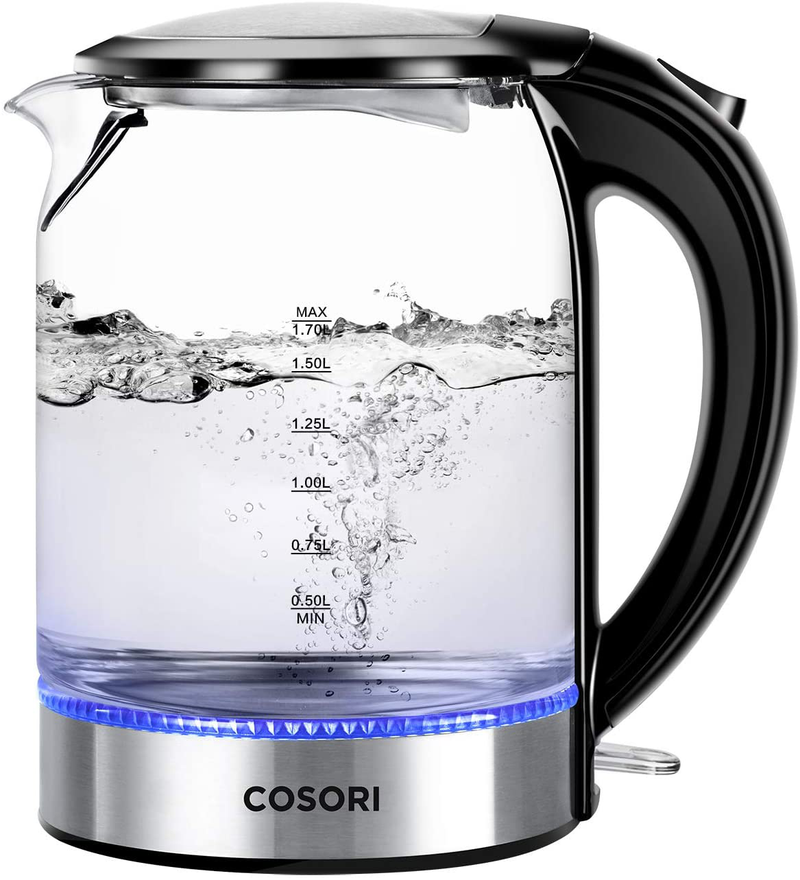 COSORI Electric Kettle 1.7L Speed-Boil Water Boiler (BPA Free) Auto Shut-Off & Boil-Dry Protection, LED Indicator Inner Lid & Bottom, Black Home & Garden > Kitchen & Dining > Kitchen Tools & Utensils > Kitchen Knives COSORI Black Kettle 