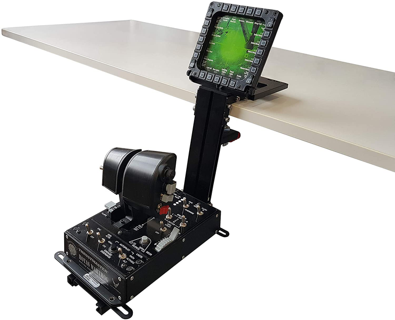 J-PEIN (Upgraded): the desk mount for the flight sim game joystick, throttle and hotas systems. Fully support almost all of flight sim game hand-control devices. (not include game-device)