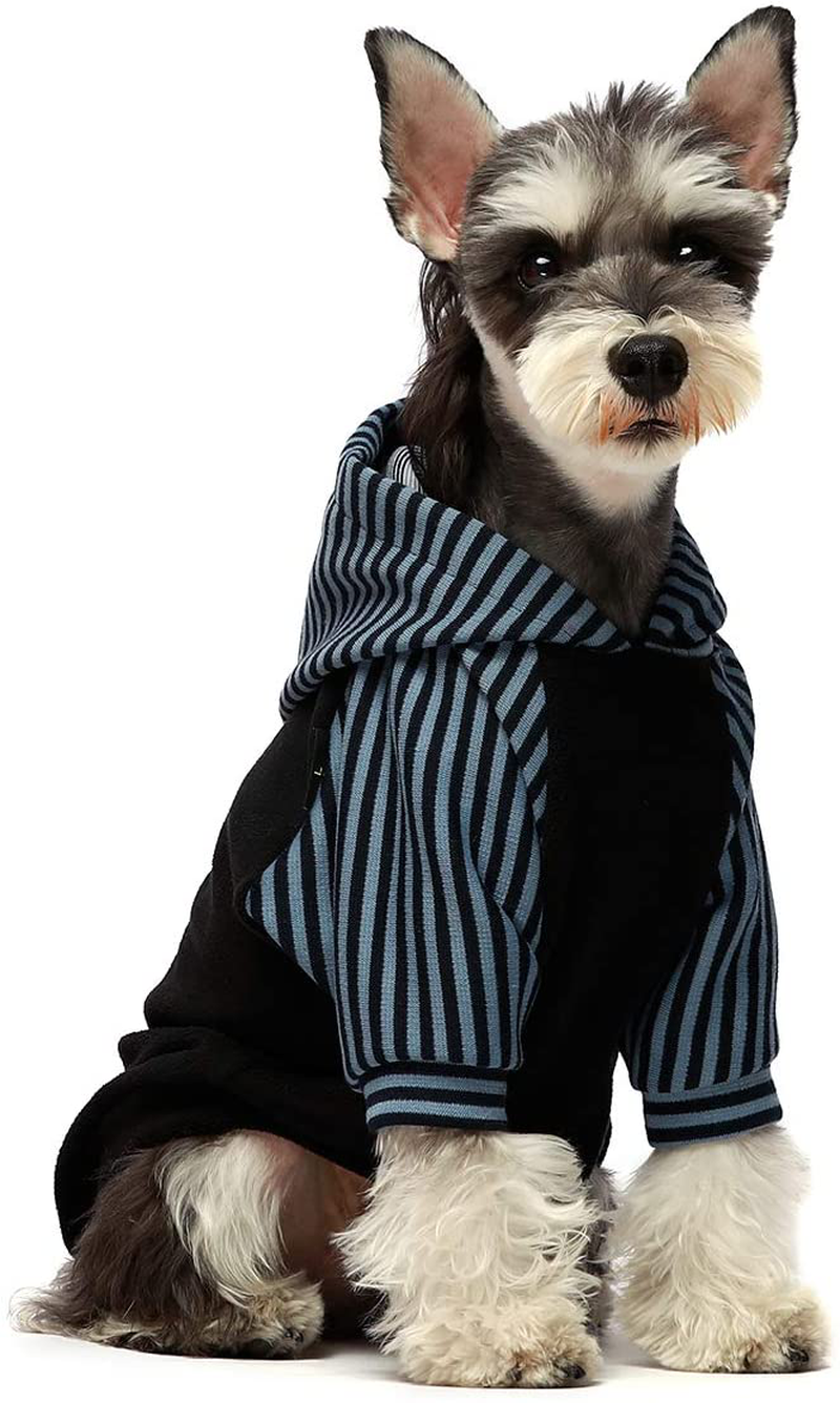 Fitwarm Pet Clothes Dog Hoodies Puppy Pullover Cat Hooded Shirts Sweatshirts Animals & Pet Supplies > Pet Supplies > Dog Supplies > Dog Apparel Fitwarm Black X-Small 