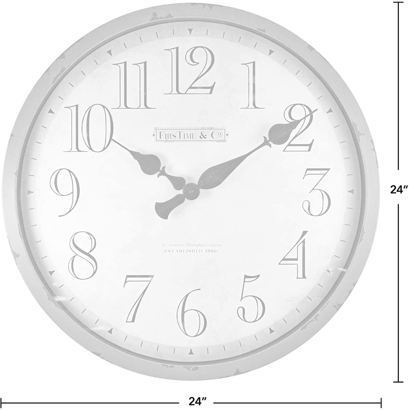 FirsTime & Co. Bellamy Wall Clock, 24", Aged Teal Home & Garden > Decor > Clocks > Wall Clocks FirsTime & Co.   