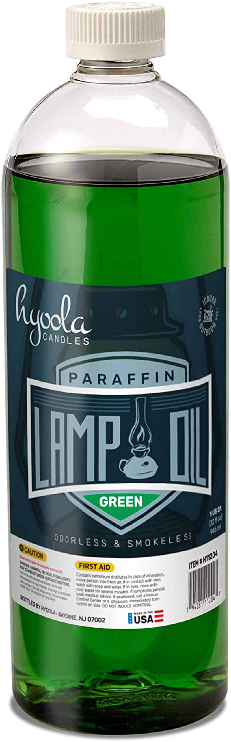 Hyoola Candles Liquid Paraffin Lamp Oil - Green Smokeless, Odorless, Ultra Clean Burning Fuel for Indoor and Outdoor Use - Highest Purity Available - 32oz Home & Garden > Lighting Accessories > Oil Lamp Fuel Hyoola Default Title  
