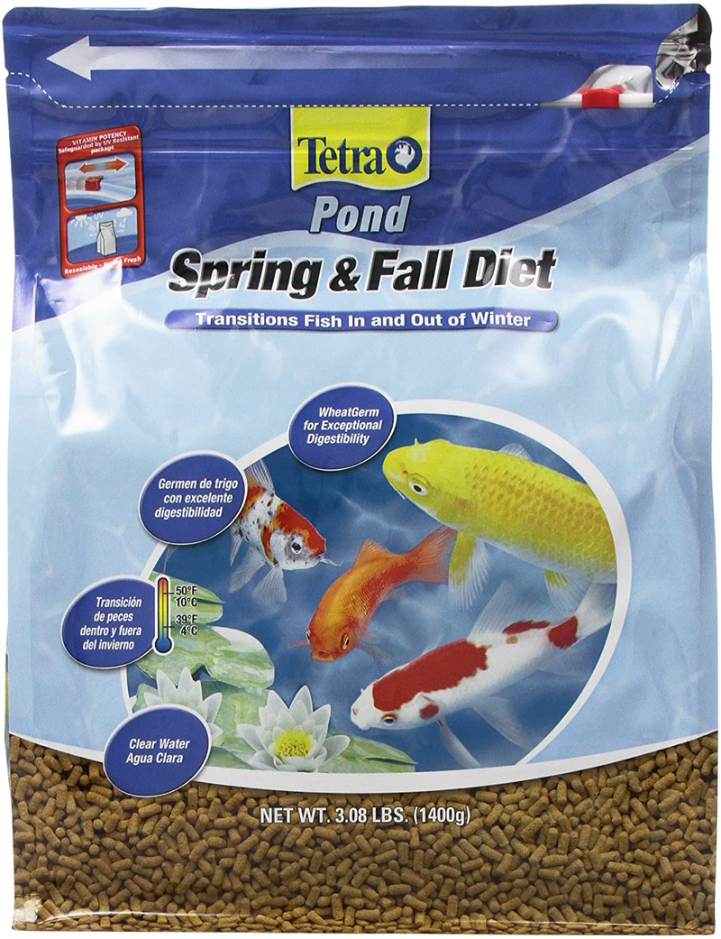TetraPond Spring and Fall Diet Floating Pond Sticks Fish Food Animals & Pet Supplies > Pet Supplies > Fish Supplies > Fish Food Tetra Pond 3.08 Pound (Pack of 1)  