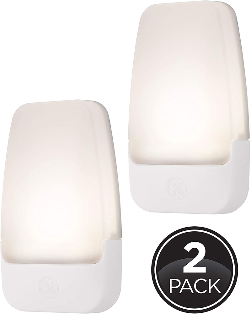 GE, 3000K, Home Office, LED Night Light, Plug-in, Dusk to Dawn Sensor, Warm White, UL-Certified, Energy Efficient, Ideal for Bedroom, Bathroom, Nursery, Hallway, Kitchen, 30966, 2 pack, 2 Count Arts & Entertainment > Party & Celebration > Party Supplies GE   