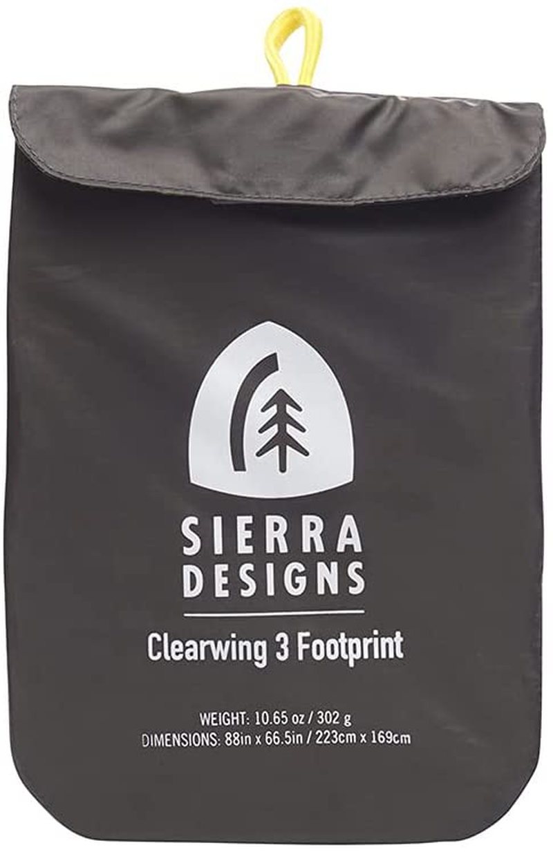 Sierra Designs Clearwing 3 Footprint Lightweight, Wr/Pu1800Mm, Fitted Ground Camping Tarp Designed for the Clearwing 3 Person Tent Sporting Goods > Outdoor Recreation > Camping & Hiking > Tent Accessories Sierra Designs   