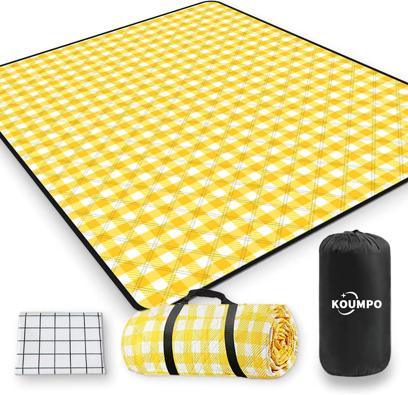 Picnic Outdoor Blankets, Extra Large Picnic & Beach Blanket Machine Washable with Waterproof Sandproof and Foldable Great for Family Concerts,Park,Travel Grass Camping 60''X80'' Home & Garden > Lawn & Garden > Outdoor Living > Outdoor Blankets > Picnic Blankets koumpo Default Title  