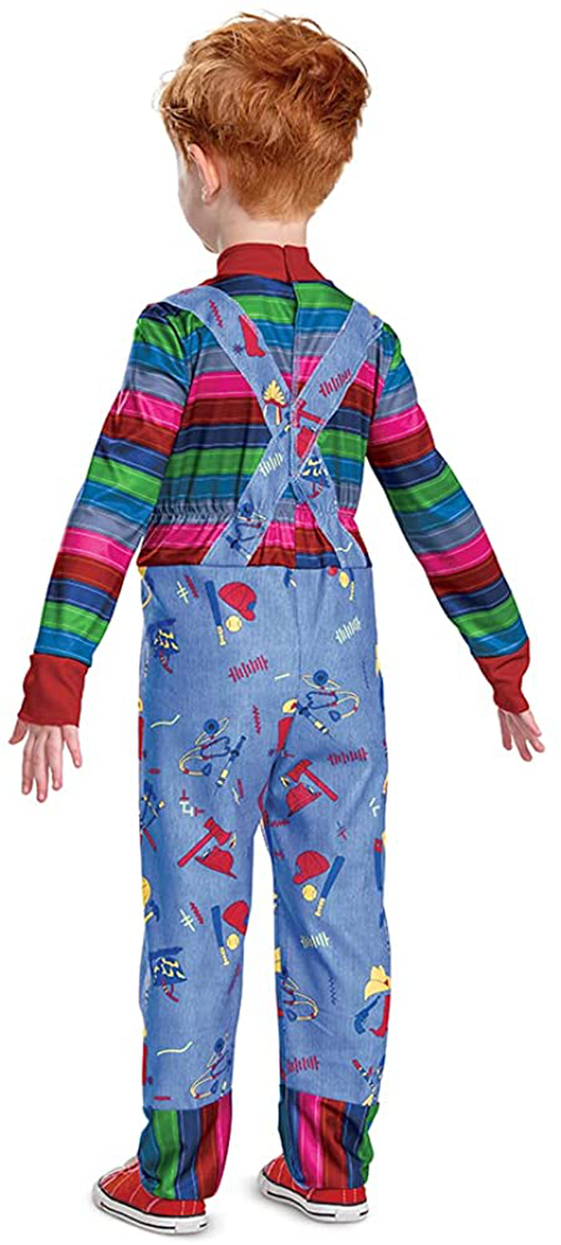 Chucky Costume for Kids, Official Childs Play Chucky Costume Jumpsuit Outfit, Classic Toddler Size