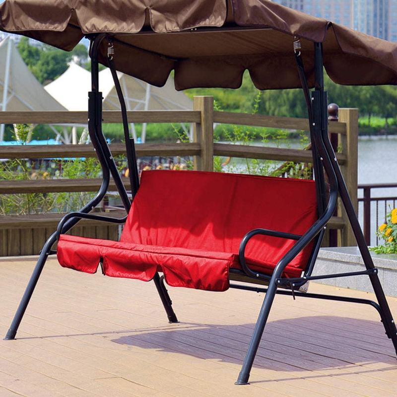 Jectse Swing Cushion, 3‑Seat Chair Waterproof Swing Replacement 3‑Seat Chair Seat Cover for Outdoor Swing(red) Home & Garden > Lawn & Garden > Outdoor Living > Porch Swings Jectse   